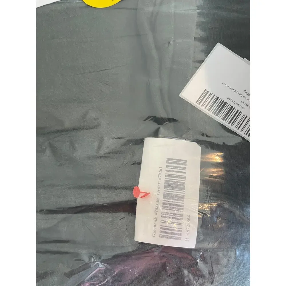 Quince Luxury Cotton Slub Room Darkening Curtain Panel 48X84 Grey New #13
